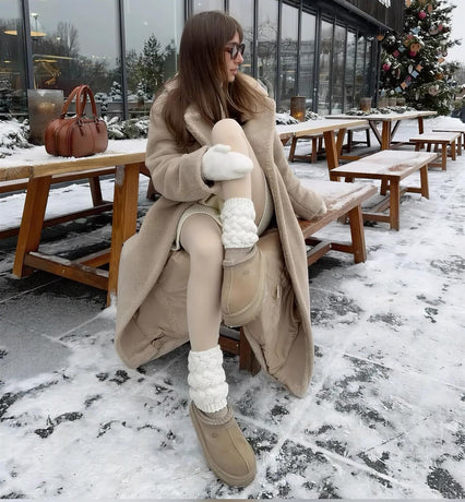 Women Lyocell High Waist Thermal Long Johns, Fleece Lined Slim Fit Base Layer Pants, Stretchy Warm Inner Thermal Leggings for Autumn Winter
