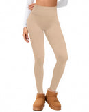 Women Lyocell High Waist Thermal Long Johns, Fleece Lined Slim Fit Base Layer Pants, Stretchy Warm Inner Thermal Leggings for Autumn Winter
