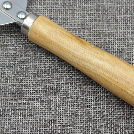 Manual Can Opener, Wooden Material Stainless Steel Bottle Opener Manual with Wooden Handle, Easy Open Multifunctional Side Cut Traditional Stab Can & Tin Opener for Kitchen Camping Traveling