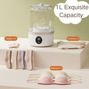 White portable mini washing machine, suitable for underwear, socks, baby clothes - rechargeable cordless compact washing machine, suitable for small loads, travel and dormitory use - USB rechargeable home/apartment washing machine
