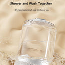 Blue portable mini washing machine, suitable for underwear, socks, baby clothes - rechargeable cordless compact washing machine, suitable for small loads, travel and dormitory use - USB rechargeable home/apartment washing machine