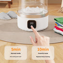 Blue portable mini washing machine, suitable for underwear, socks, baby clothes - rechargeable cordless compact washing machine, suitable for small loads, travel and dormitory use - USB rechargeable home/apartment washing machine