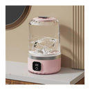 Pink portable mini washing machine, suitable for underwear, socks, baby clothes - rechargeable cordless compact washing machine, suitable for small loads, travel and dormitory use - USB rechargeable home/apartment washing machine