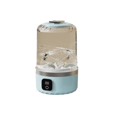 Pink portable mini washing machine, suitable for underwear, socks, baby clothes - rechargeable cordless compact washing machine, suitable for small loads, travel and dormitory use - USB rechargeable home/apartment washing machine