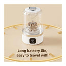 Pink portable mini washing machine, suitable for underwear, socks, baby clothes - rechargeable cordless compact washing machine, suitable for small loads, travel and dormitory use - USB rechargeable home/apartment washing machine