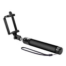Universal Laser Selfie Stick with Wired Control Cable, Portable Handheld Selfie Stick with Built-in Control Line for All Smartphones