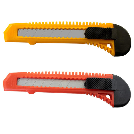 2-pack multi-tool knife/box opener/retractable blade/breakable razor with safety lock