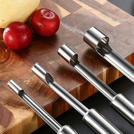 1cm diameter stainless steel fruit corer tool, hawthorn date cherry apple multi-purpose corer, seed corer corer for home kitchen