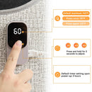 Under Desk Heater, 150W Quiet Foot Warmers for Feet with Detachable Foot Heating Pad, Graphene Radiant Heat Panel with Thermostat & Timer, Portable Energy-Saving for Office/Home,8 Heat Levels
