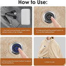 USB Power Supply Electric Heated Blanket Shawl Portable Wearable Heated Throw 3 Heat Levels Machine Washable Cozy 62x32 Inches,Apricot