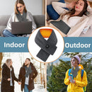 Heated Scarf for Women & Men, Rechargeable Neck Heating Wrap with 3 Heat Settings, Portable Electric Neck Warmer, Fast Heating for Office, Outdoor Winter Warm Gift,Grey