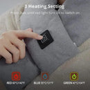 Heated Scarf for Women & Men, Rechargeable Neck Heating Wrap with 3 Heat Settings, Portable Electric Neck Warmer, Fast Heating for Office, Outdoor Winter Warm Gift,Grey