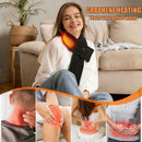 Heated Scarf for Women & Men, Rechargeable Neck Heating Wrap with 3 Heat Settings, Portable Electric Neck Warmer, Fast Heating for Office, Outdoor Winter Warm Gift,Black