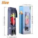 Digital Display Juicer-Smart LED Display, Diet-Friendly Portable Multimode Blender Personal Electric USB 500ML Portable juicer Shakes and Smoothies Blender Small Blenders Mixing,White