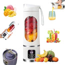 Digital Display Juicer-Smart LED Display, Diet-Friendly Portable Multimode Blender Personal Electric USB 500ML Portable juicer Shakes and Smoothies Blender Small Blenders Mixing,White
