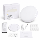 Rechargeable Motion Sensor Ceiling Light, 10000mAh Battery Operated LED Ceiling Light with Remote, Wireless Stick On Closet Light, 3 Color Dimmable Flush Mount Light, USB-C, for Hallway Stairway