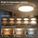 Rechargeable Motion Sensor Ceiling Light, 10000mAh Battery Operated LED Ceiling Light with Remote, Wireless Stick On Closet Light, 3 Color Dimmable Flush Mount Light, USB-C, for Hallway Stairway