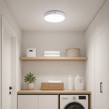 Rechargeable Motion Sensor Ceiling Light, 10000mAh Battery Operated LED Ceiling Light with Remote, Wireless Stick On Closet Light, 3 Color Dimmable Flush Mount Light, USB-C, for Hallway Stairway