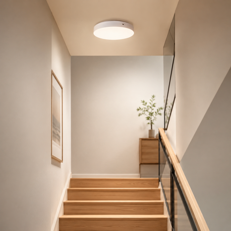 Rechargeable Motion Sensor Ceiling Light, 10000mAh Battery Operated LED Ceiling Light with Remote, Wireless Stick On Closet Light, 3 Color Dimmable Flush Mount Light, USB-C, for Hallway Stairway