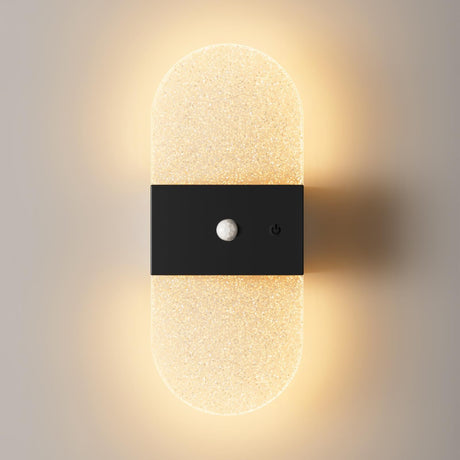 Rechargeable Motion Sensor Night Light, Wall Mounted LED Lamp with Magnetic Base, 3 Color Temperatures, 12 Hour Always-On Mode, 60 Day Sensing Mode, No Wiring Required (White Oval)