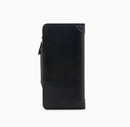 Black wallet for Men, High-End Stylish Long Leather Billfold with Magnetic Closure and Multiple Credit Card Slots, Ultra Thin Three-in-One Business Organizer
