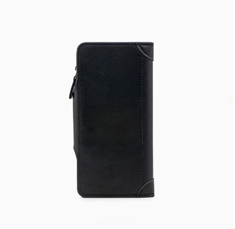 Light brown wallet for Men, High-End Stylish Long Leather Billfold with Magnetic Closure and Multiple Credit Card Slots, Ultra Thin Three-in-One Business Organizer