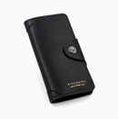 Light brown wallet for Men, High-End Stylish Long Leather Billfold with Magnetic Closure and Multiple Credit Card Slots, Ultra Thin Three-in-One Business Organizer