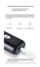 Black portable Mini Electric Shaver, Double Sided Design, Washable, LED Battery Display