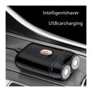 Black portable Mini Electric Shaver, Double Sided Design, Washable, LED Battery Display
