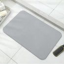 Light gray premium pure cotton bathroom mat, ultra-soft, absorbent, quick-drying bathroom rug, non-slip, washable bathroom mat(60cm*40cm)