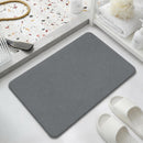 Dark gray premium pure cotton bathroom mat, ultra-soft, absorbent, quick-drying bathroom rug, non-slip, washable bathroom mat(60cm*40cm)