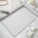 Grayish-white premium pure cotton bathroom mat, ultra-soft, absorbent, quick-drying bathroom rug, non-slip, washable bathroom mat(60cm*40cm)
