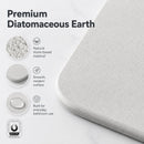 Light gray premium pure cotton bathroom mat, ultra-soft, absorbent, quick-drying bathroom rug, non-slip, washable bathroom mat(40cm*30cm)