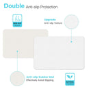 High-quality white pure cotton bathroom mat, ultra-soft, absorbent, quick-drying bathroom rug, non-slip, washable bathroom mat(40cm*30cm)
