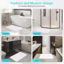 High-quality white pure cotton bathroom mat, ultra-soft, absorbent, quick-drying bathroom rug, non-slip, washable bathroom mat(40cm*30cm)