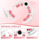 Pink leg massage roller clip, calf muscle relaxation and shaping tool, yoga fitness leg trainer, slimming leg muscle relaxer.