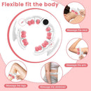 Pink leg massage roller clip, calf muscle relaxation and shaping tool, yoga fitness leg trainer, slimming leg muscle relaxer.