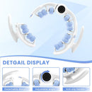 Blue leg massage roller clip, calf muscle relaxation and shaping tool, yoga fitness leg trainer, leg muscle relaxation and slimming device.