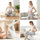 Blue leg massage roller clip, calf muscle relaxation and shaping tool, yoga fitness leg trainer, leg muscle relaxation and slimming device.