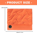 Rechargeable Hand Warmer Muff, USB Electric Heating Pad with Digital Display Temperature Control, 3 Heat Levels Portable Far Infrared Heated Cushion for Outdoor Winter Use Men Women(orange)