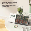 7-Day Smart Pill Organizer with Timer & Alarm – Intelligent Medication Reminder Box with Vibration, Beep Alerts, USB Rechargeable Portable Electronic Pill Case for Elderly & Travel(grey)