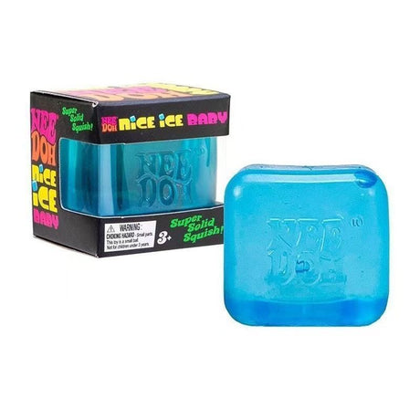 Blue Stress Cube Fidget Squishy Slow Rising Sensory Stress Ball, Calming Squeeze Toy for Stress Relief and Focus