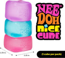 Purple Stress Cube Fidget Squishy Slow Rising Stress Ball, High Density Gel Filled Sensory Fidget Toy for Anxiety Relief