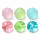 Clear Pink Coconut Oil Stress Ball, Slow Rising Non-Sticky Squishy Squeeze Ball, Soft Sensory Fidget Toy for Stress Relief, Relaxation and Focus