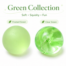Clear Pink Coconut Oil Stress Ball, Slow Rising Non-Sticky Squishy Squeeze Ball, Soft Sensory Fidget Toy for Stress Relief, Relaxation and Focus