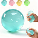 Clear Blue Coconut Oil Stress Ball, Slow Rising Non-Sticky Squishy Squeeze Ball, Soft Sensory Fidget Toy for Stress Relief, Relaxation and Focus