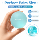 Clear Blue Coconut Oil Stress Ball, Slow Rising Non-Sticky Squishy Squeeze Ball, Soft Sensory Fidget Toy for Stress Relief, Relaxation and Focus