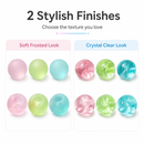 Clear Green Coconut Oil Stress Ball, Slow Rising Non-Sticky Squishy Squeeze Ball, Soft Sensory Fidget Toy for Stress Relief, Relaxation and Focus