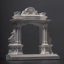Miniature Roman Arch Model - Handcrafted Plaster Architectural Decor for Bookshelf, Desk & Home Display