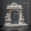 Miniature Roman Arch Model - Handcrafted Plaster Architectural Decor for Bookshelf, Desk & Home Display